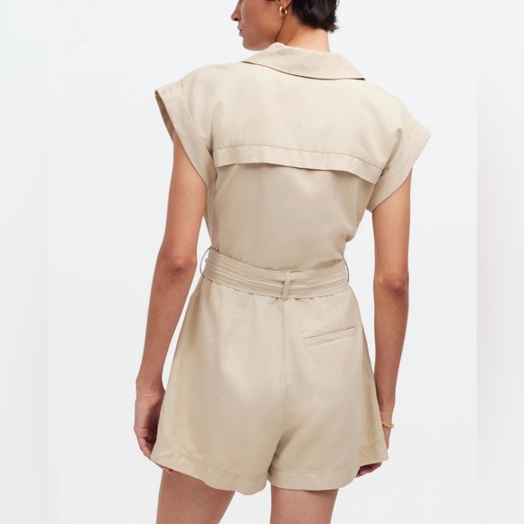 NWT Madewell Tie-Waist Muscle Tank Romper - Picture 6 of 9